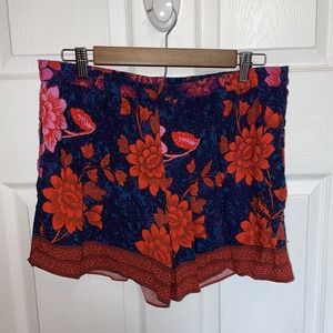 Anthropologie Ett:twa Shorts Women Floral Boho Relaxed Relaxing M Medium EUC